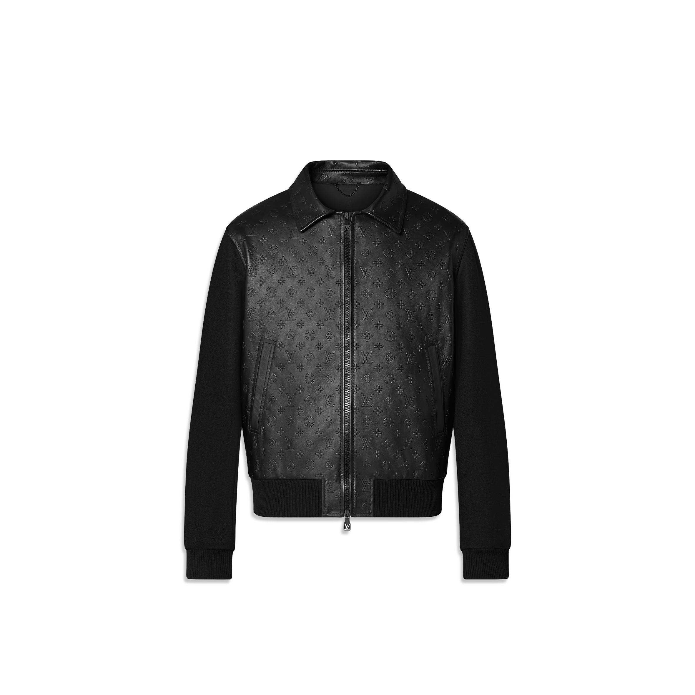 LOUIS VUITTON DEBOSSED MONOGRAM MIX LEATHER BLOUSON 1AGMHF